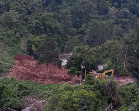 Tambang emas illegal di Sungai Suso/Eko Rusdianto