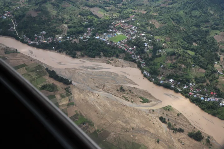 Potret wilayah terdampak banjir di Luwu/Foto: BNPB