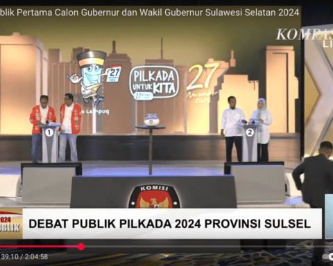 Debat publik perdana Pilgub Sulsel 2024/ist