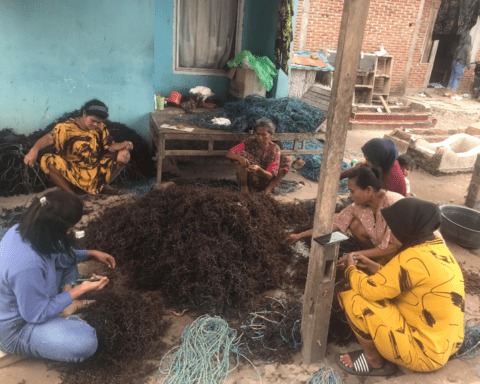 Aktivitas perempuan petani rumput laut di Bantaeng/ Gayatri Resqi Wulandari Gani/Bollo.id